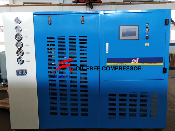 Безмасляный кислородный компрессор высокого давления и азотный компрессор для клиентов из Испании