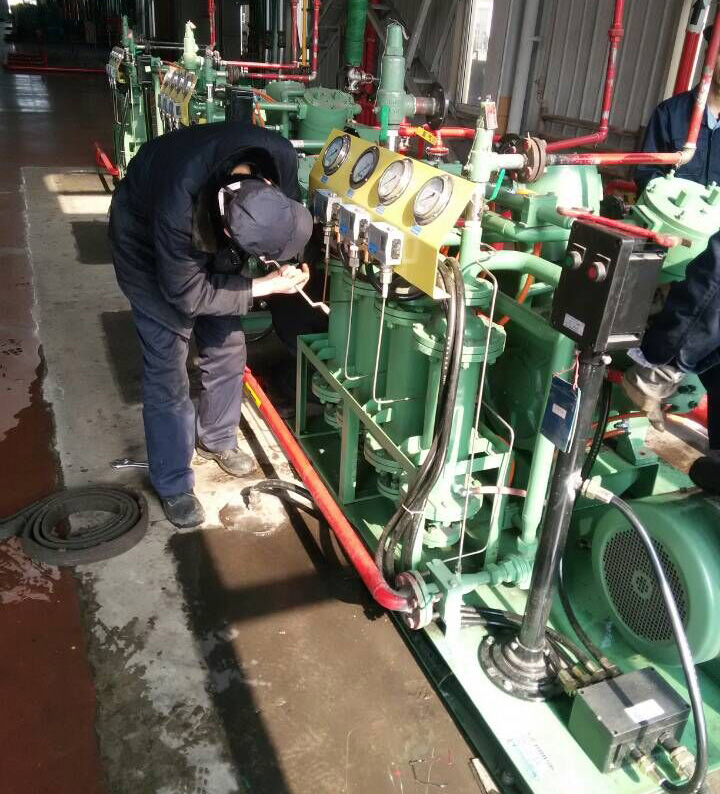 Участок использования безмасляного водородного компрессора Bailian (2)